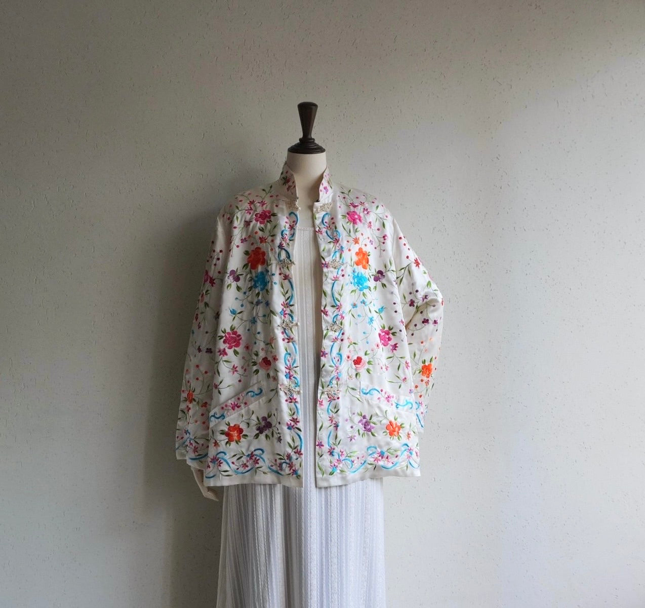 70s Silk Embroidery Jacket
