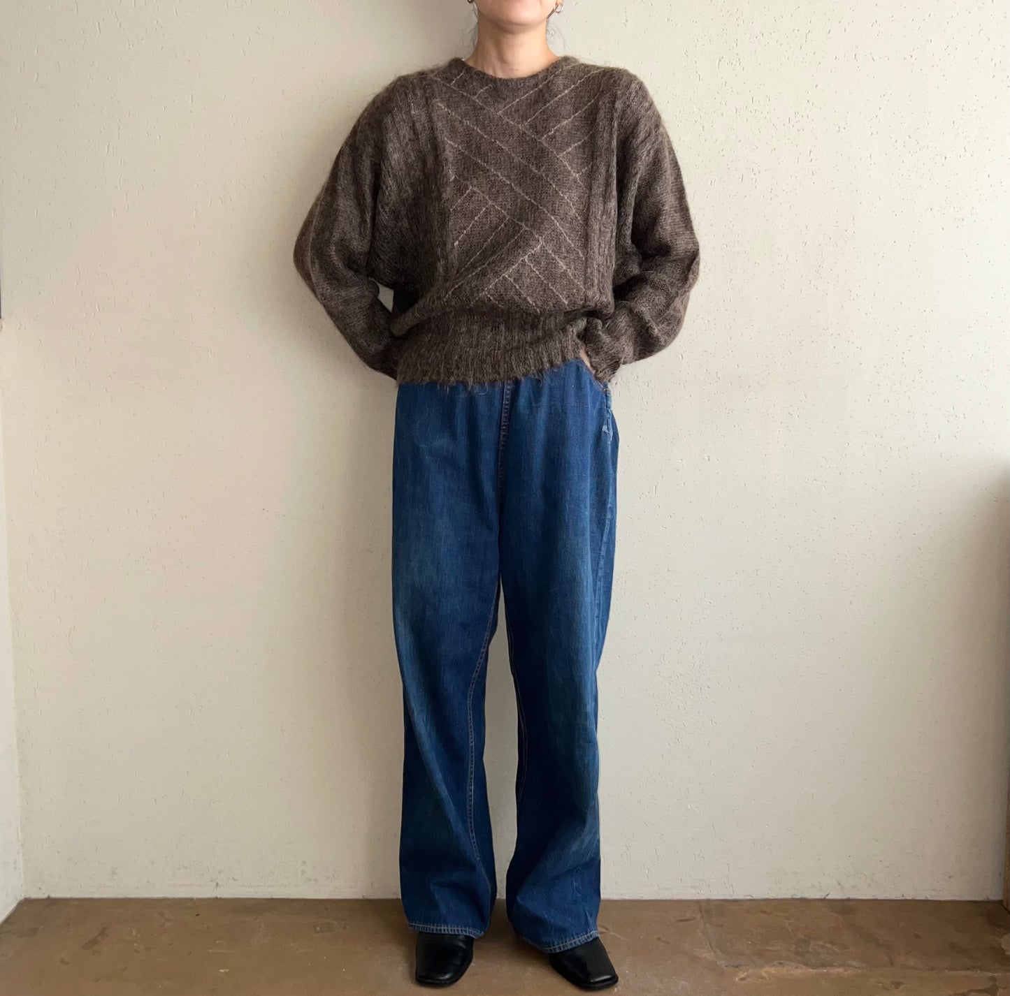 80s Design Mohair Knit Made in Italy