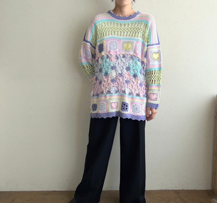 EURO Crochet Knit Top