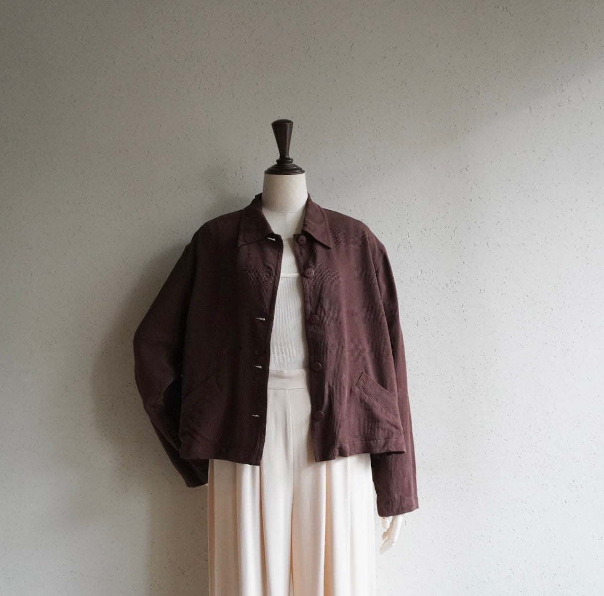 90s Silk Brown Shirt