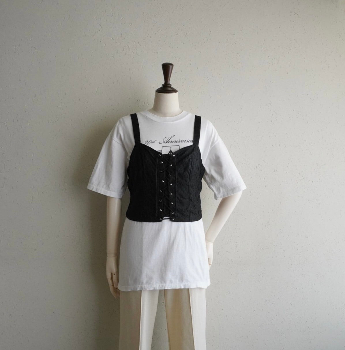 90s EURO Lace Up Top