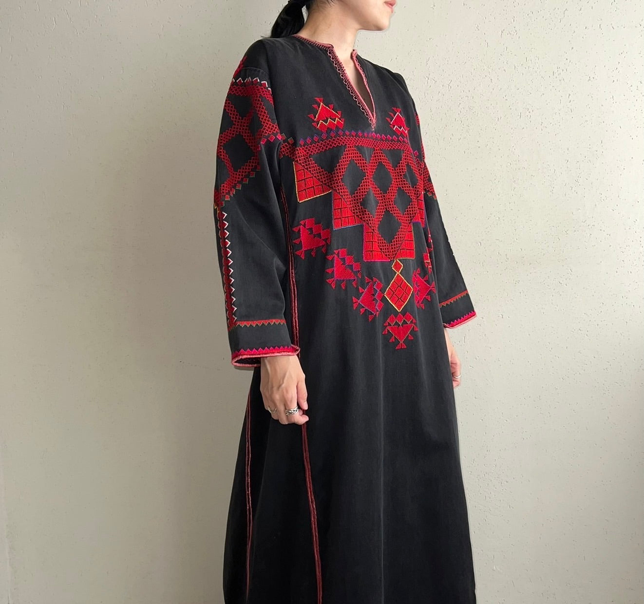 70s Embroidery Dress