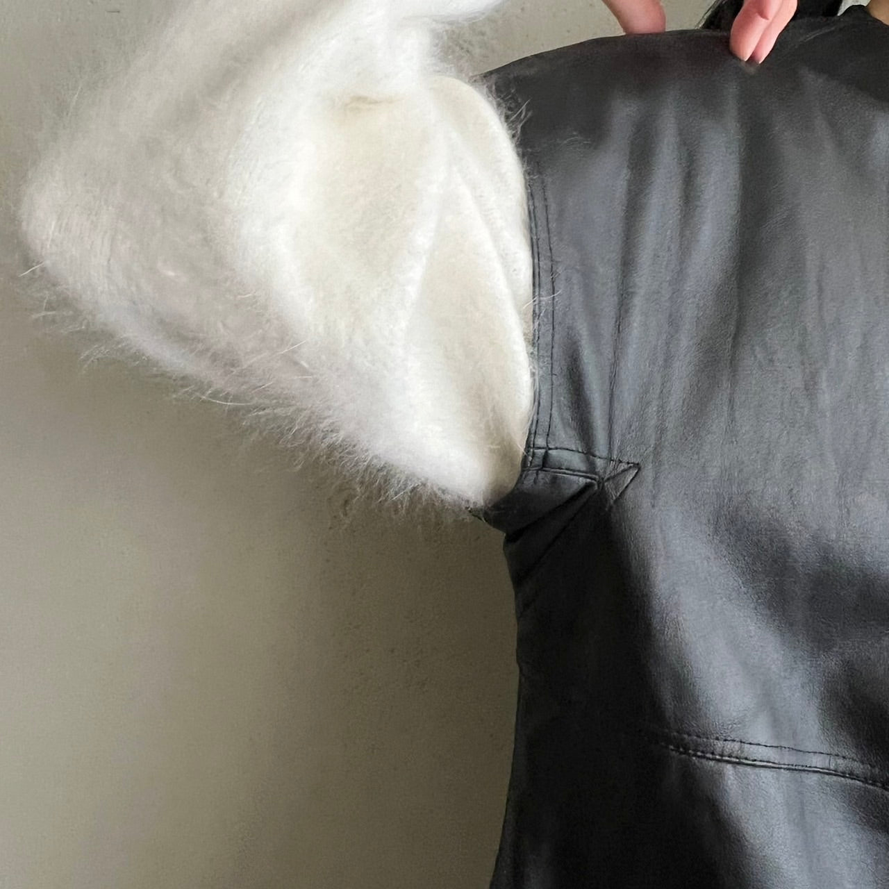 90s Faux Leather Vest