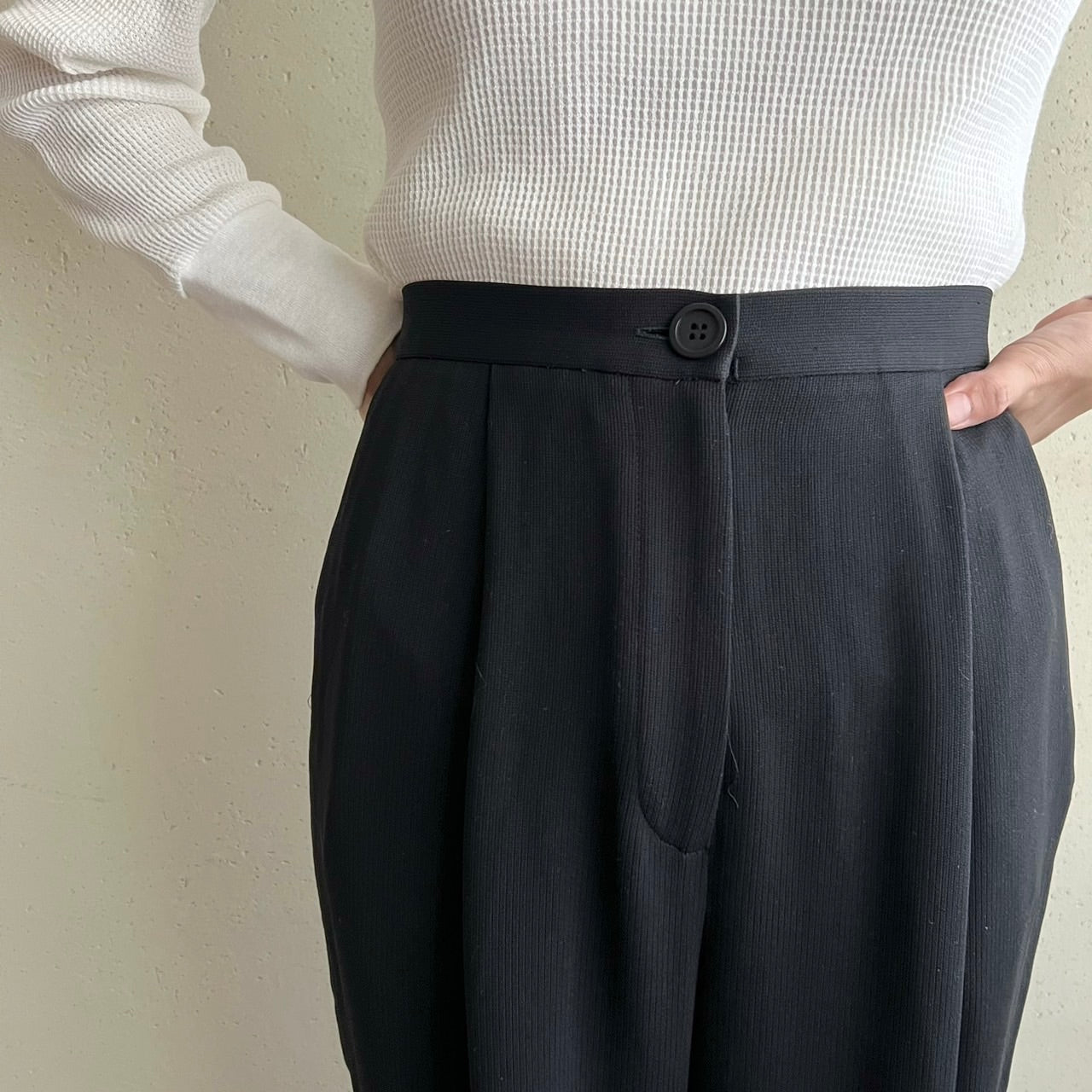 90s " emanuel ungaro " Black Pants
