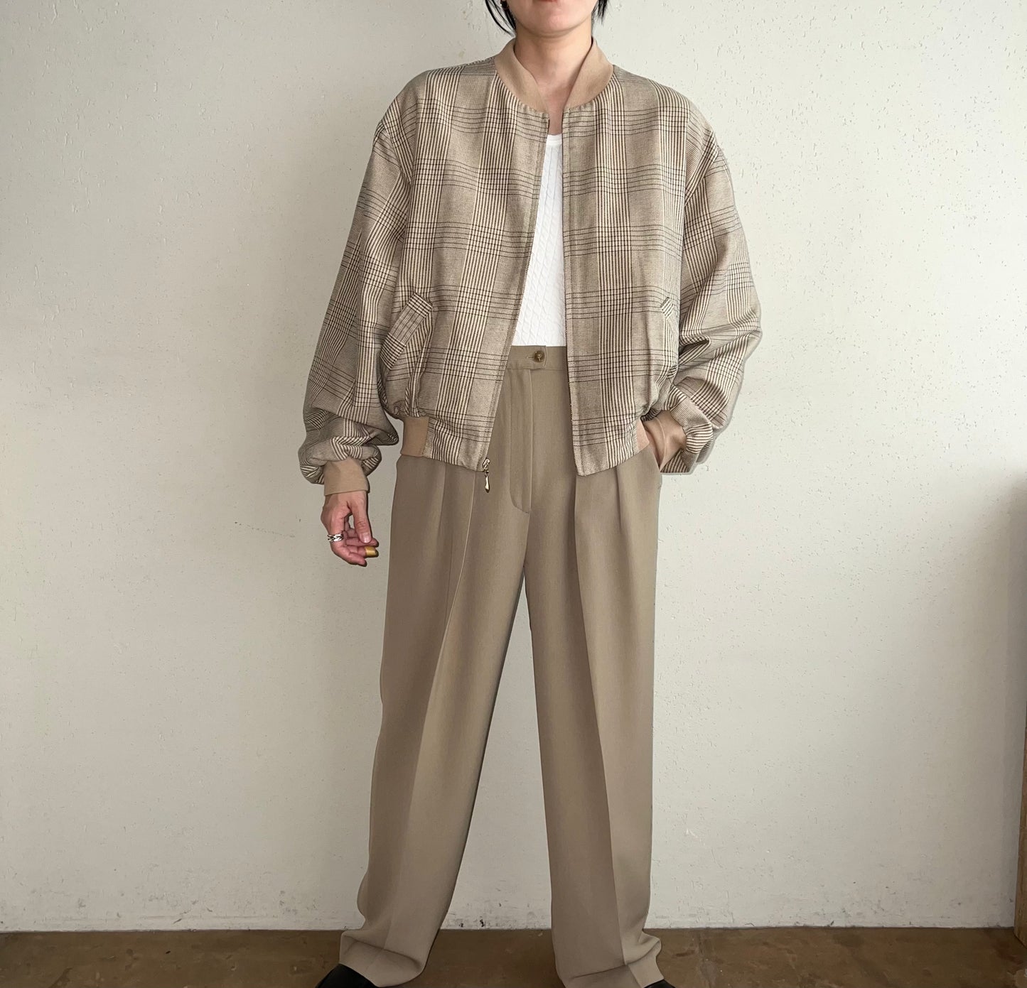 90s Plaid Light Jacket
