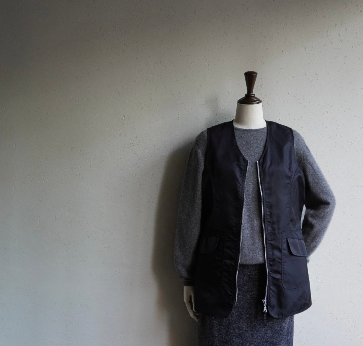 90s EURO Black Nylon Vest