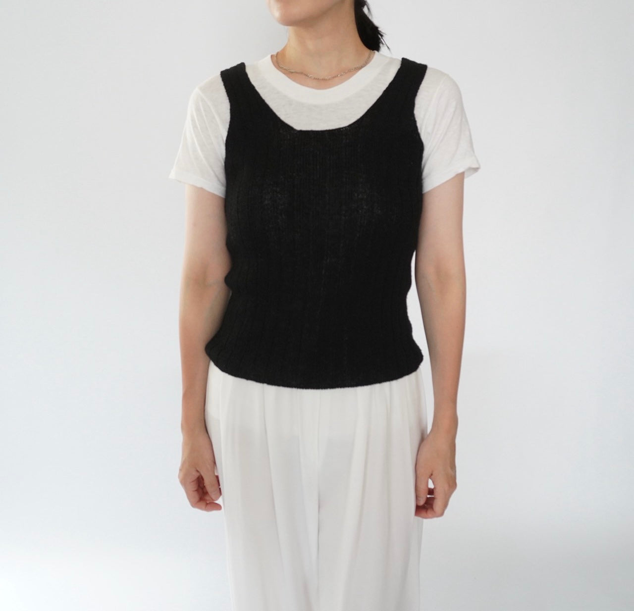 90s Ribbed Top Made in Italy