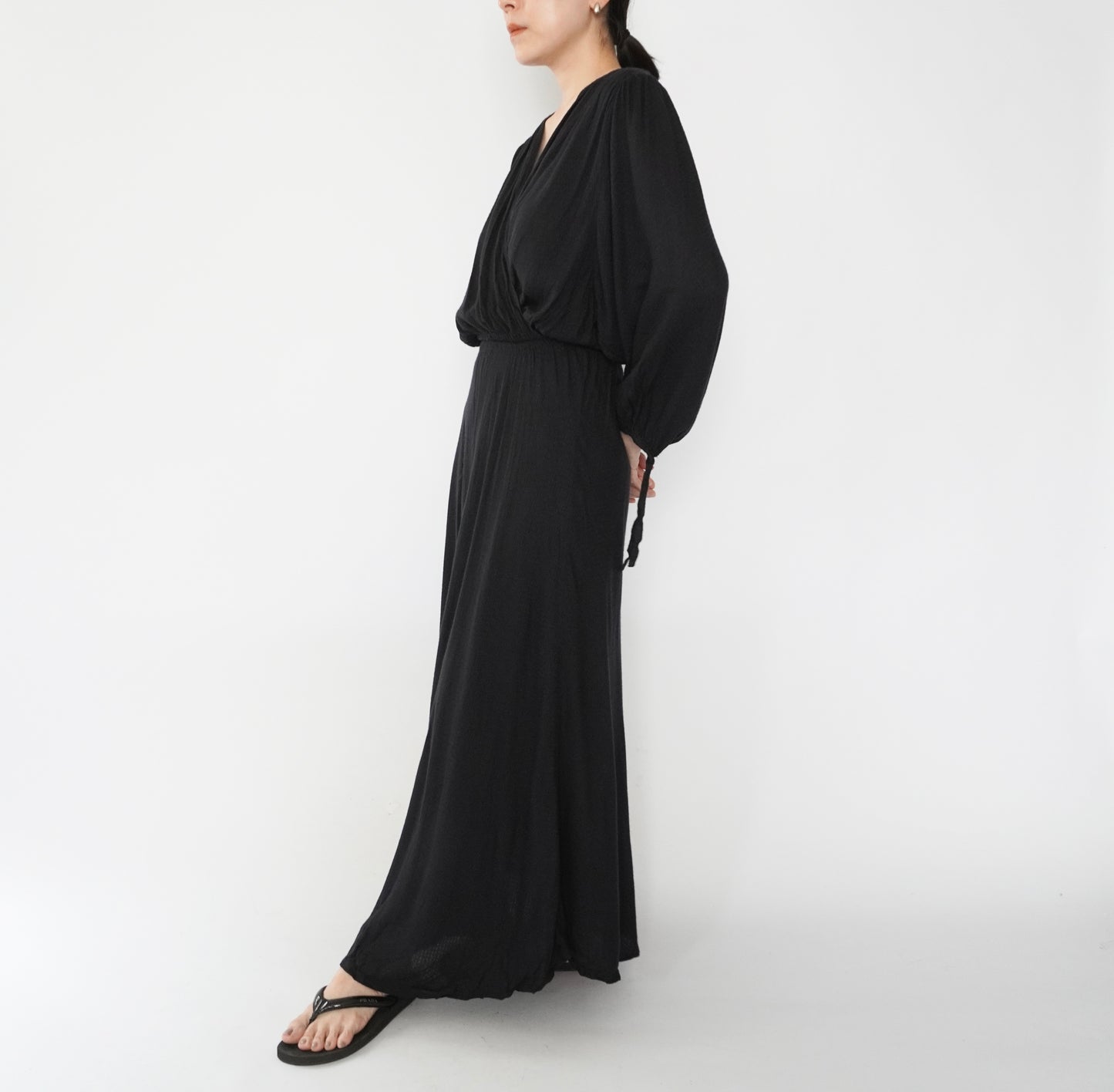 90s EURO Design Black Dress