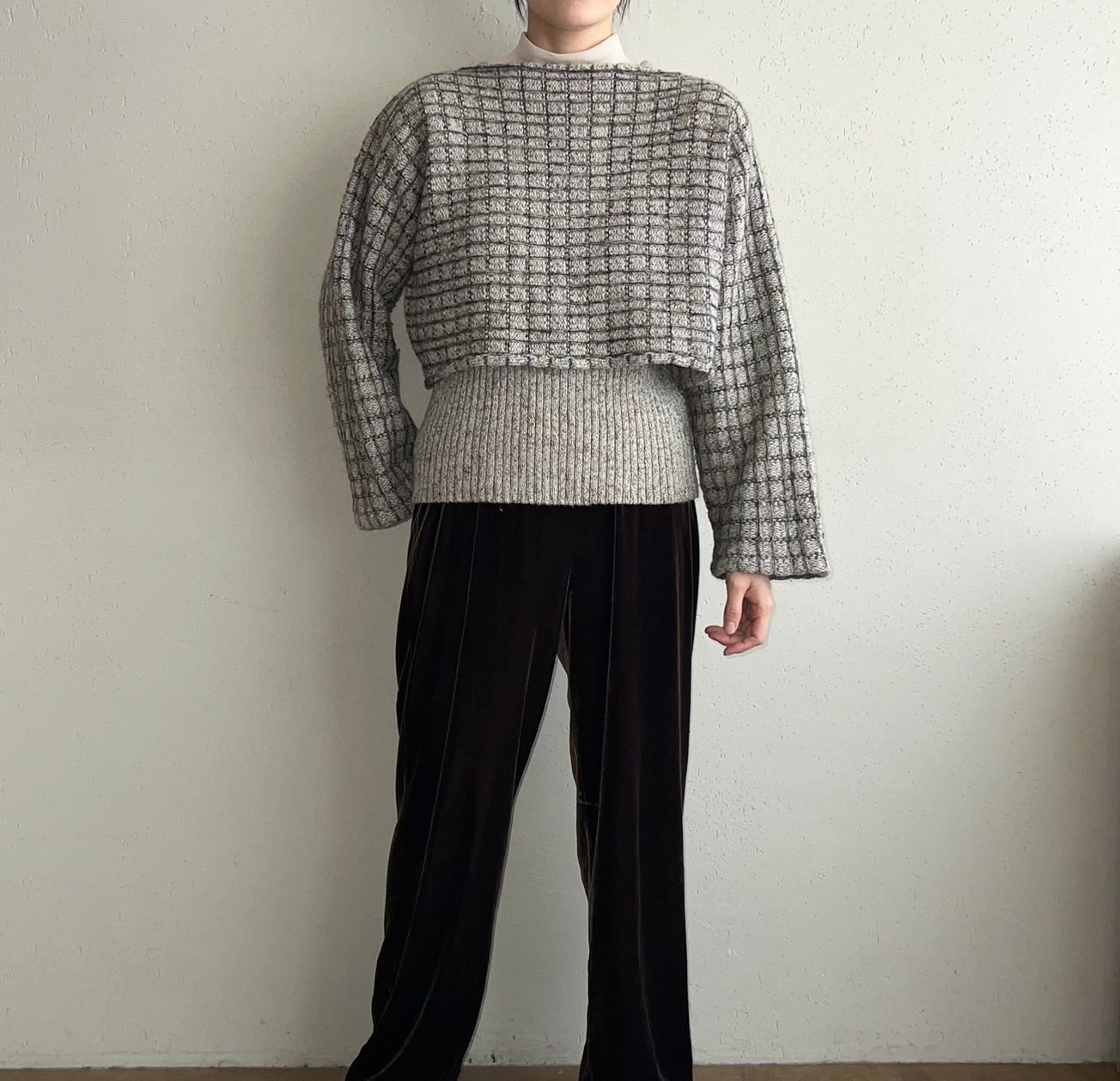 90s Cropped knit