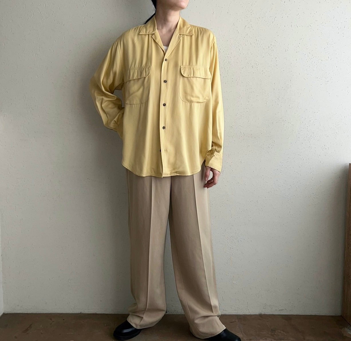 90s " Ralph Lauren" × "BERGDORF GOODMAN"Rayon Shirt