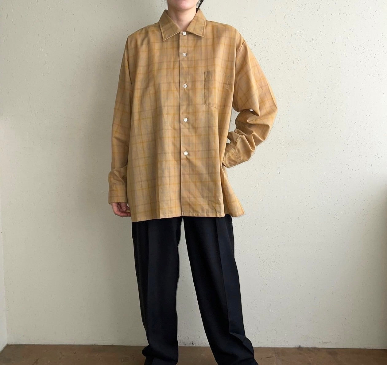 60s"B.V.D." Plaid Shirt