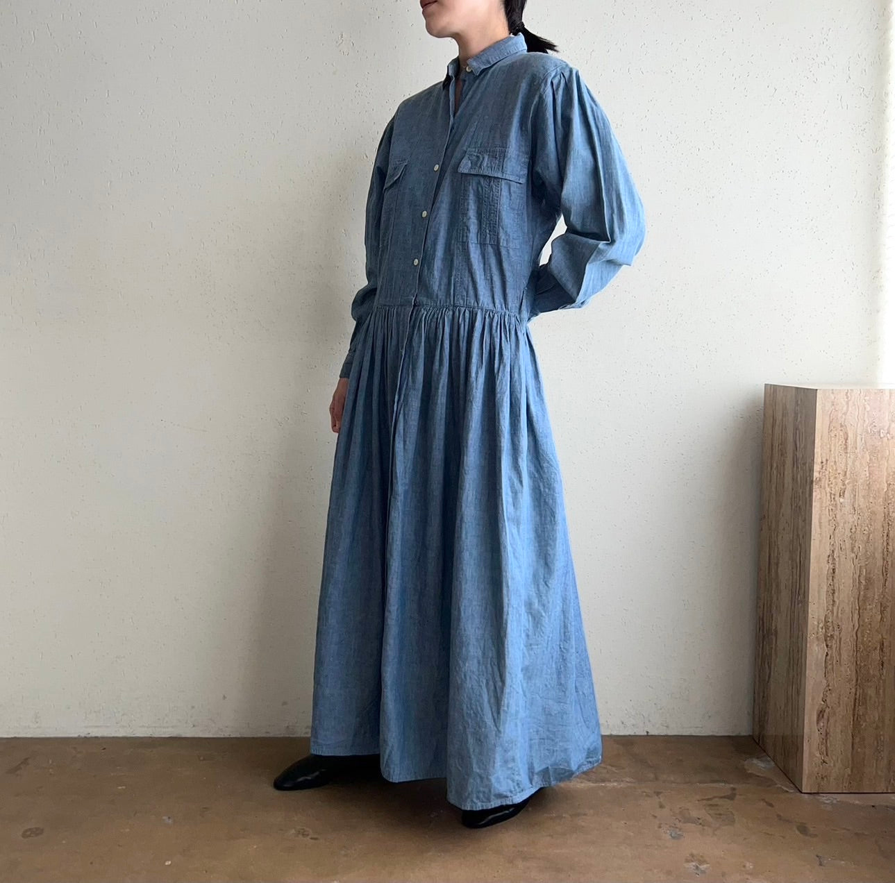 90s Chambray Dress Made in USA