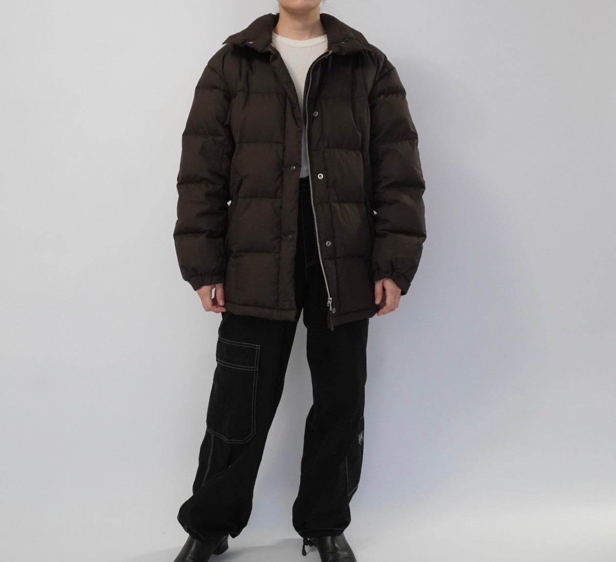 90s Brown Down Jacket