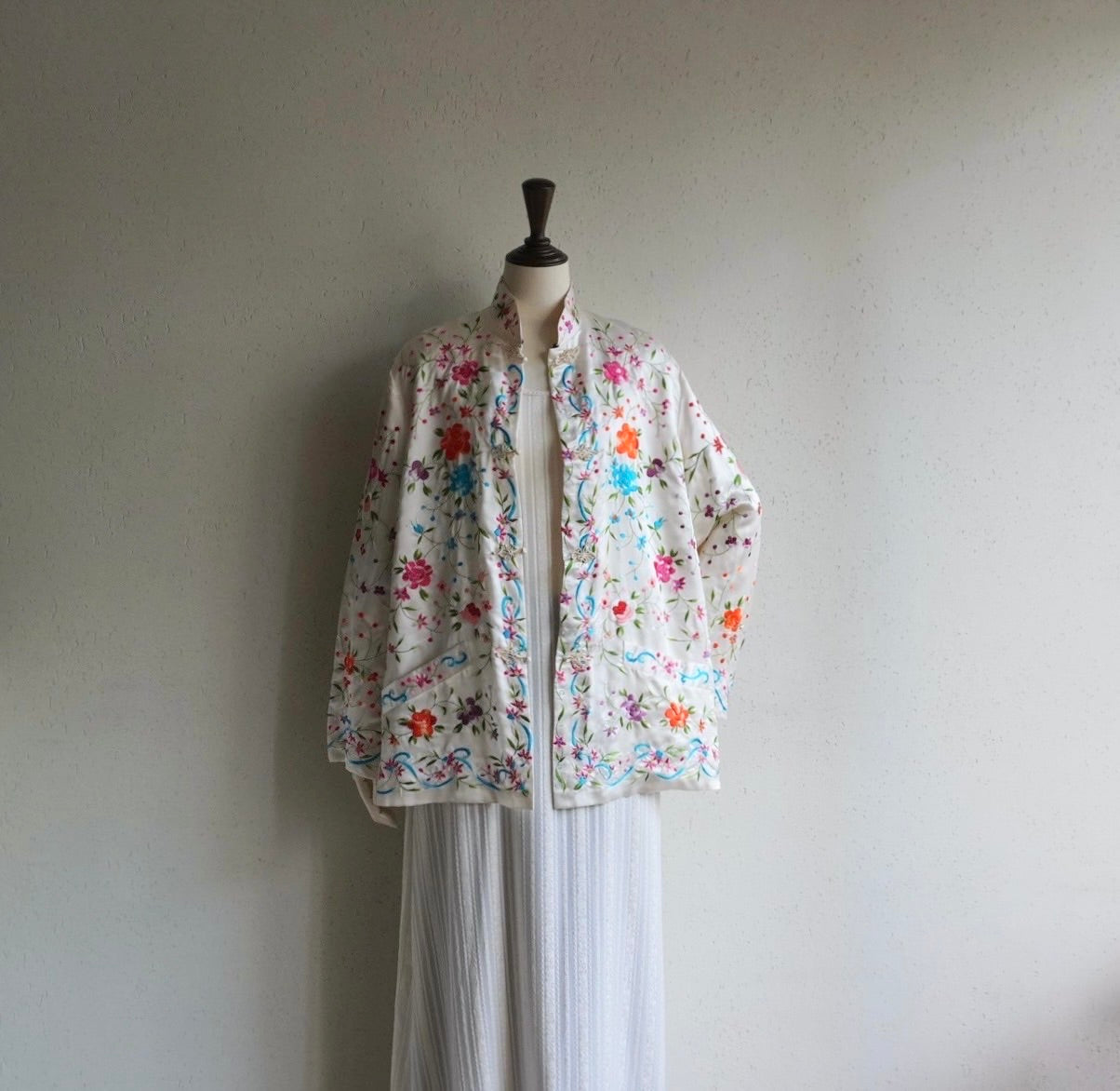 70s Silk Embroidery Jacket