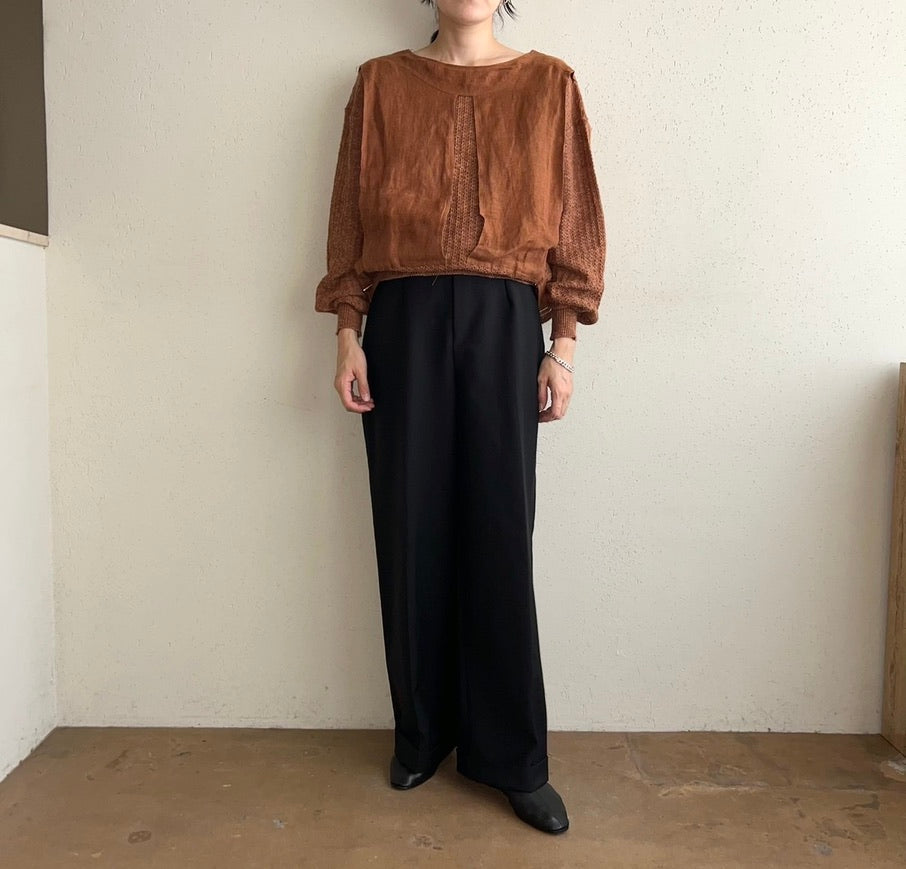 80s EURO Design Knit Top