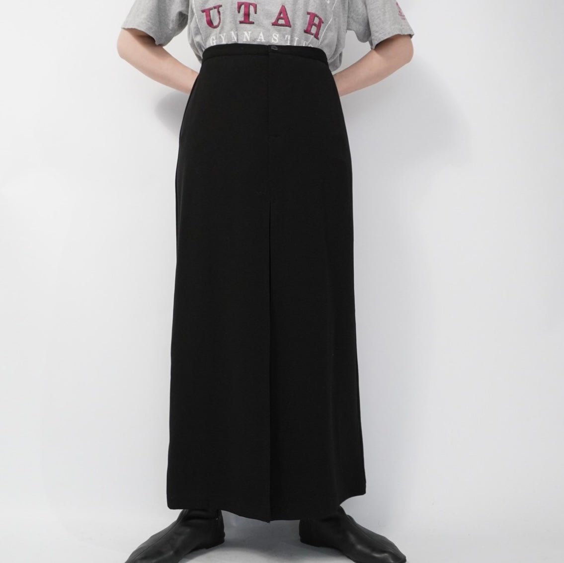 90s Slit Design Skirt
