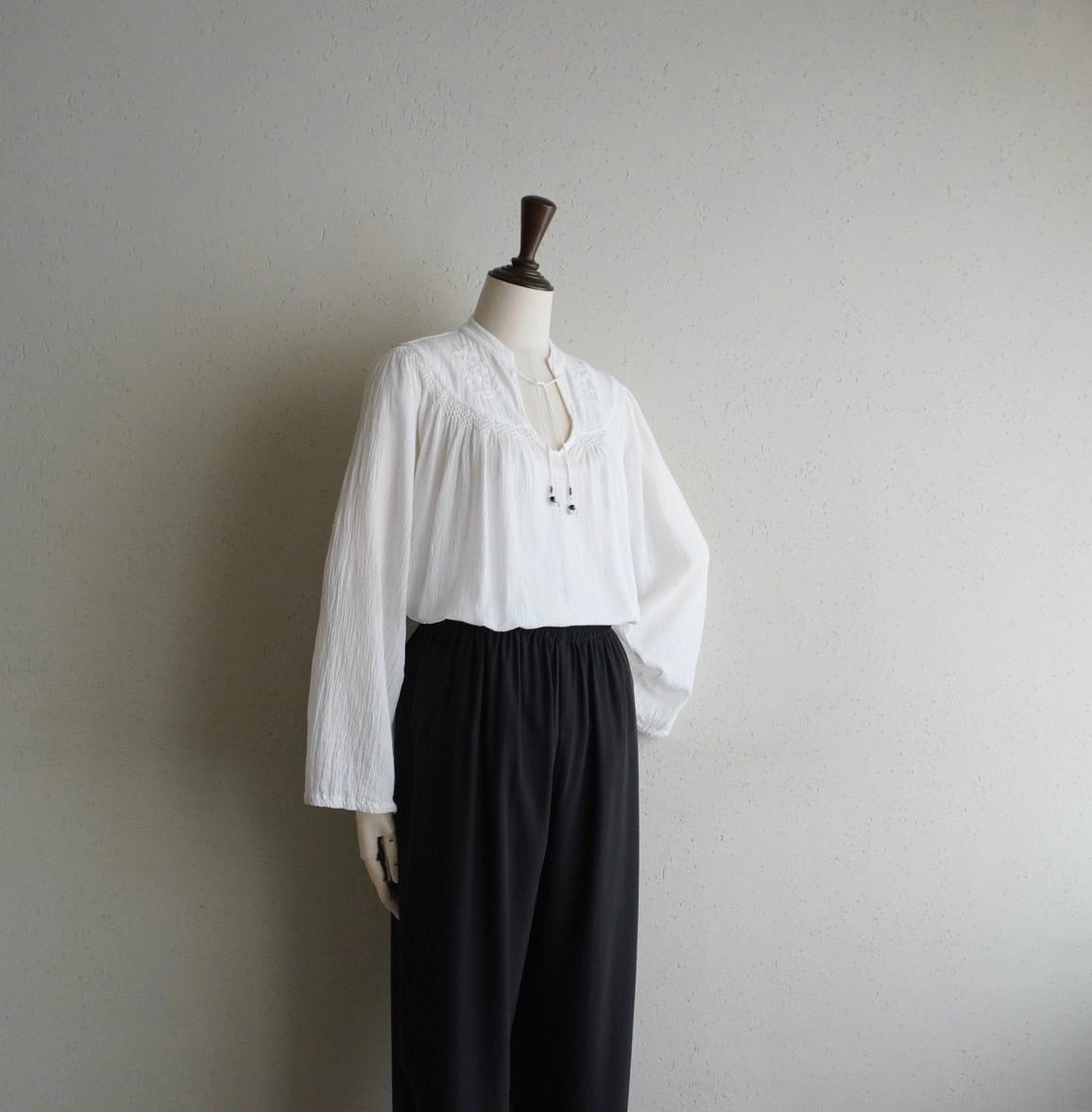 70s Cotton Embroidery Tunic