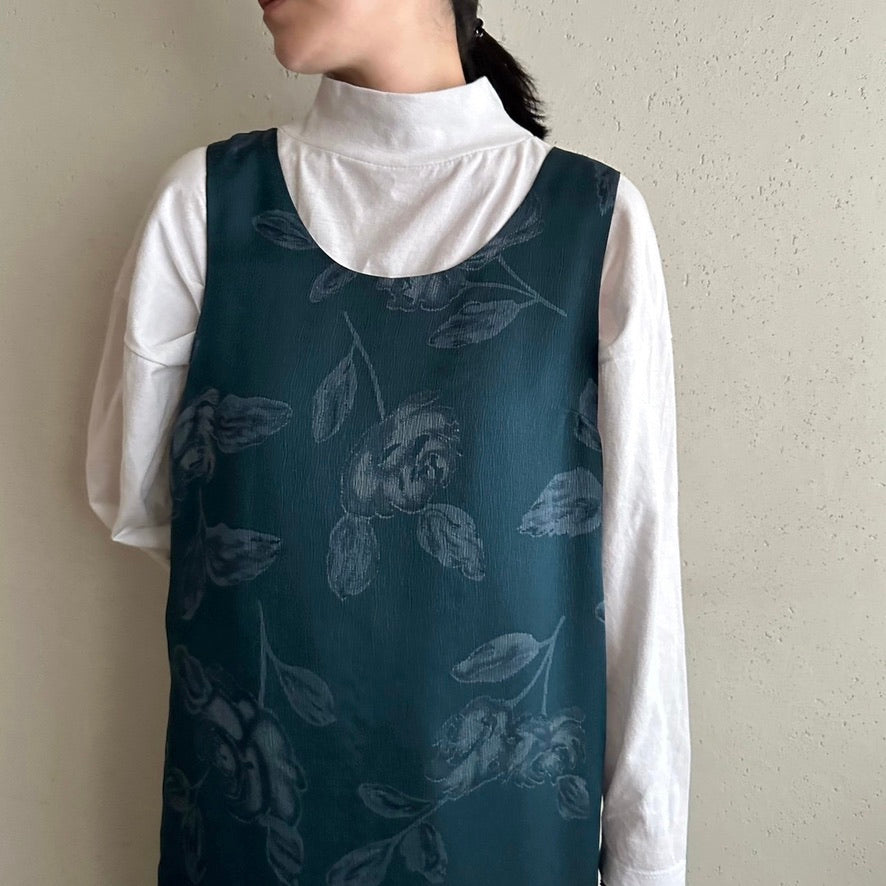 90s Printed Sleeveless Dress
