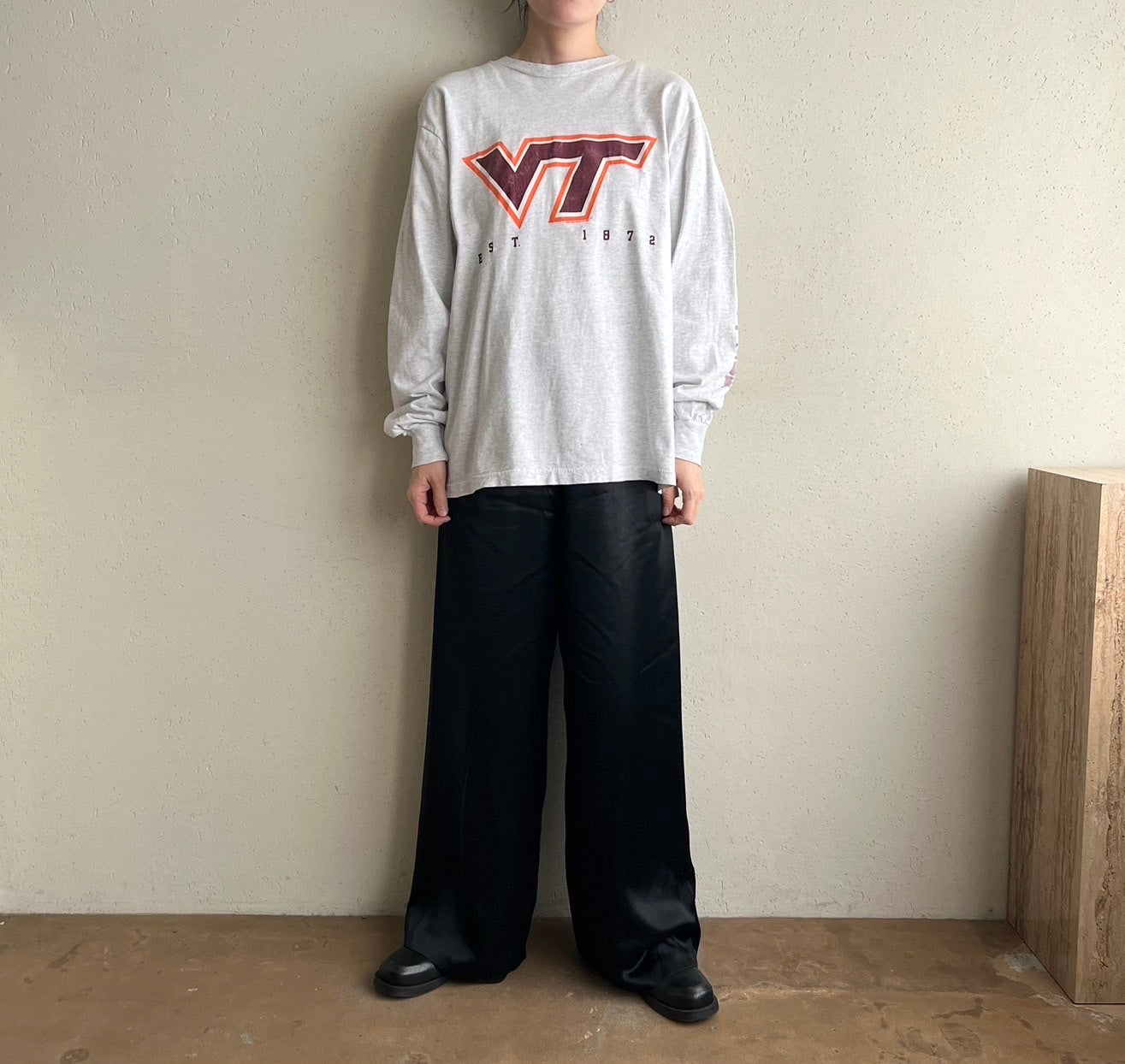 90s Printed Long Sleeves T-shirt Made in USA