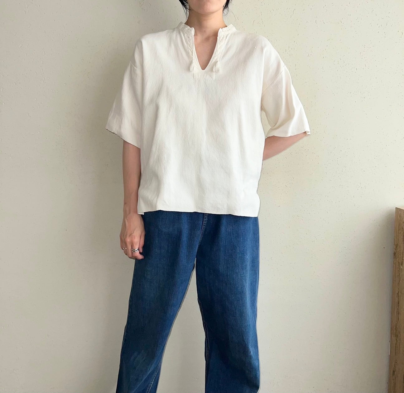 70s Woven Cotton Tunic
