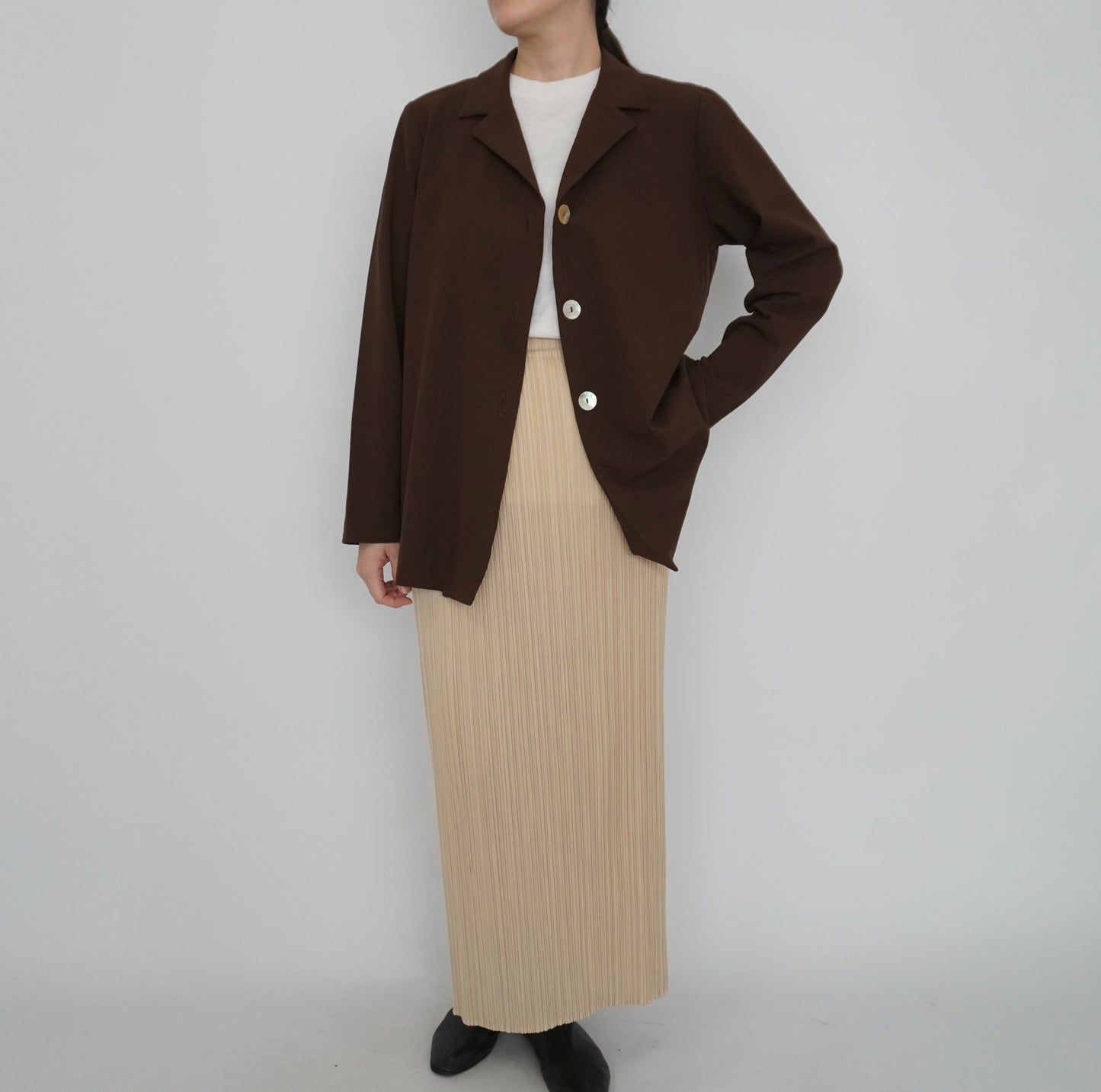 90s Brown Shirt, Jacket Made in USA