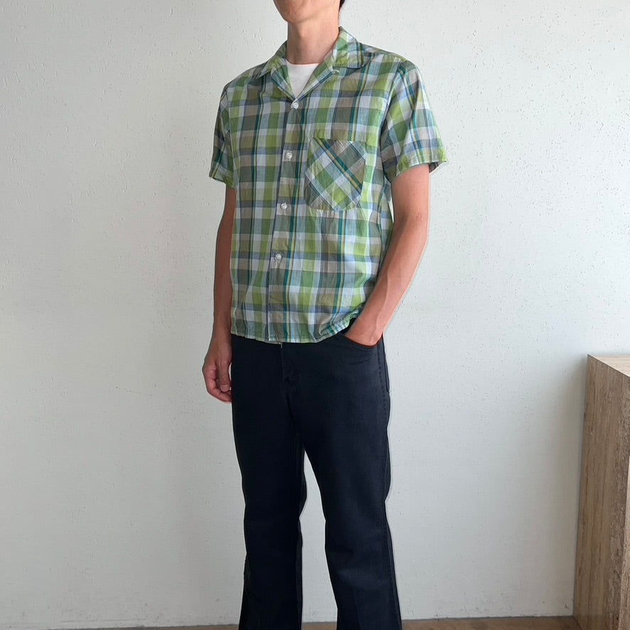 60s Plaid Box Shirt
