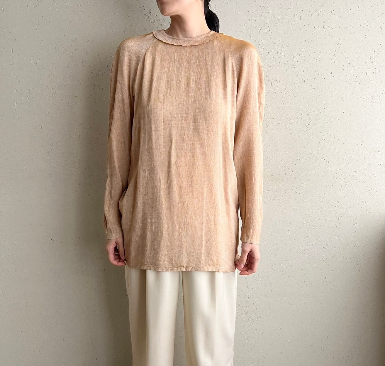 90s Pale Orange Blouse