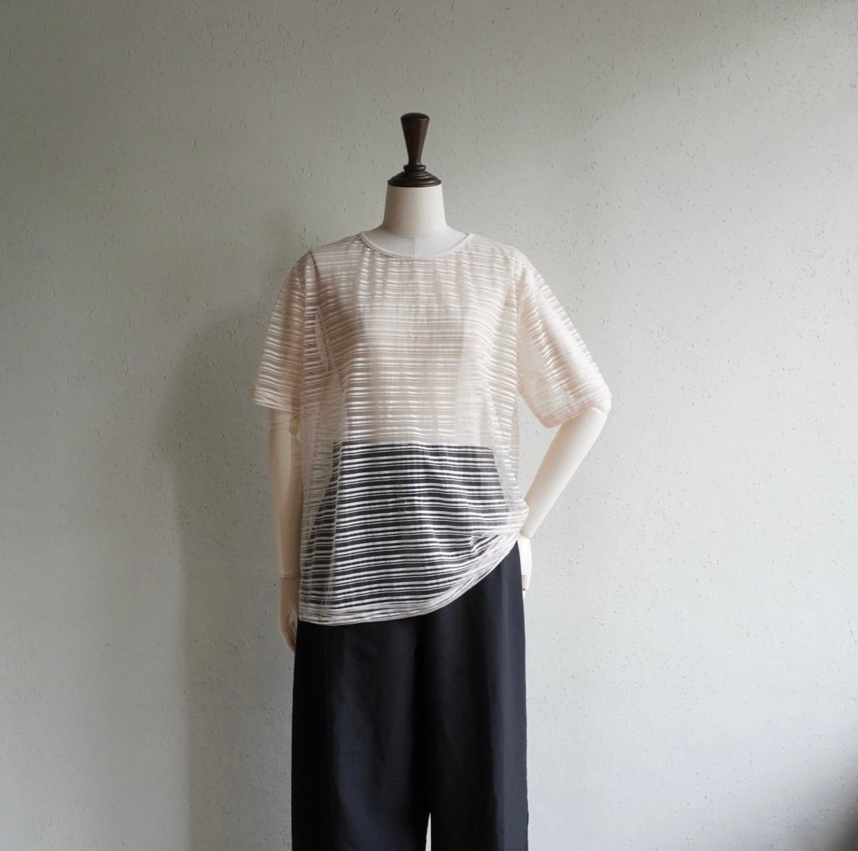 90s Striped Sheer Top Made in Italy