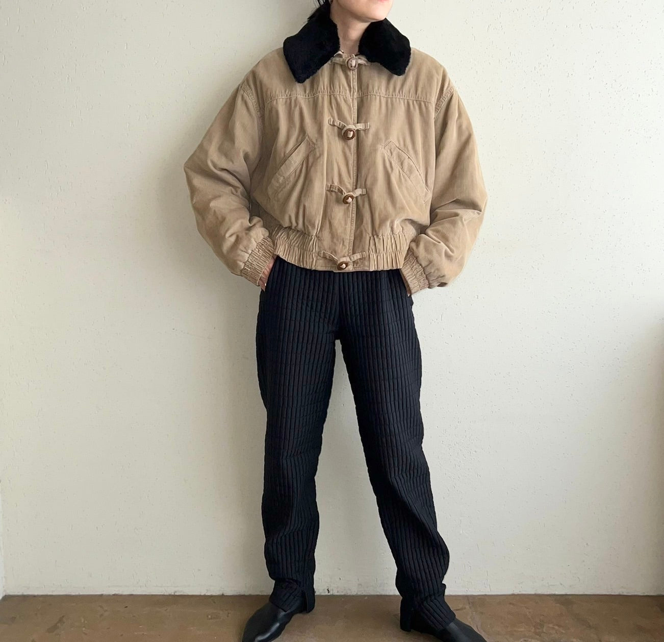 90s ”BLUE FAMILY BENETTON”Corduroy Jacket Made in Italy