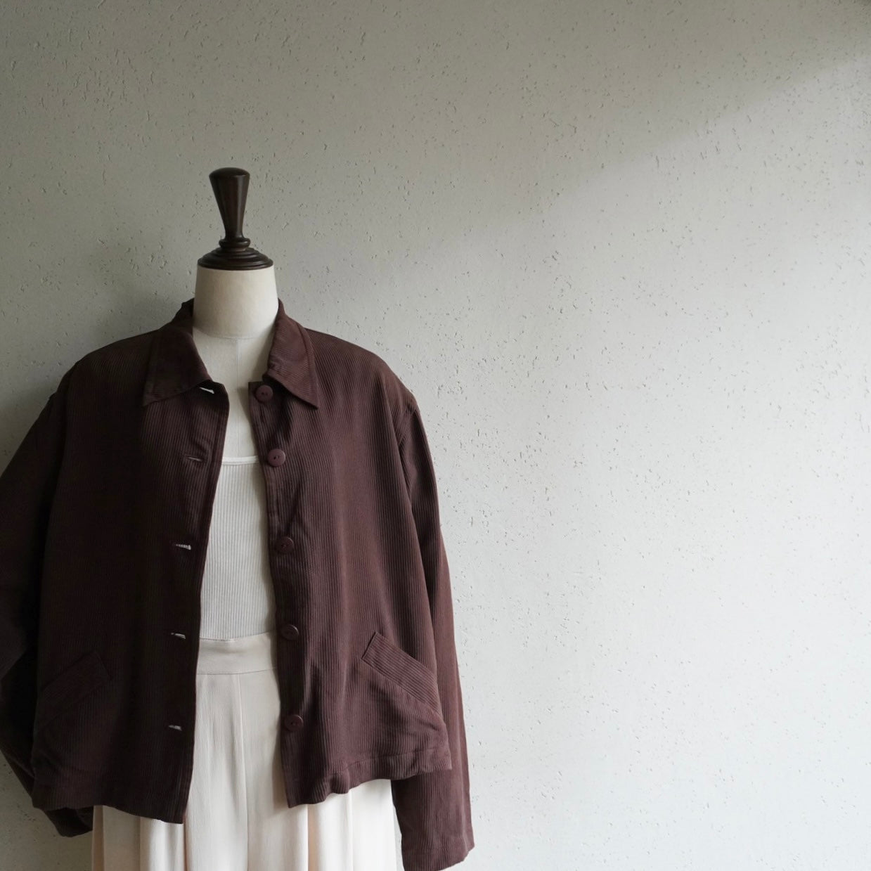 90s Silk Brown Shirt