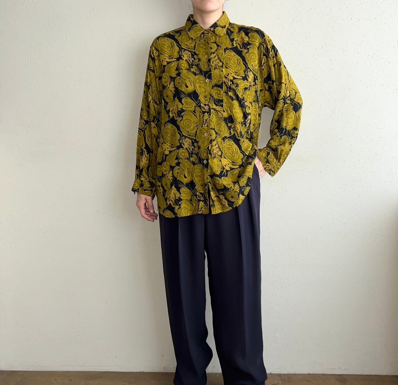 90s Rayon Printed Shirt