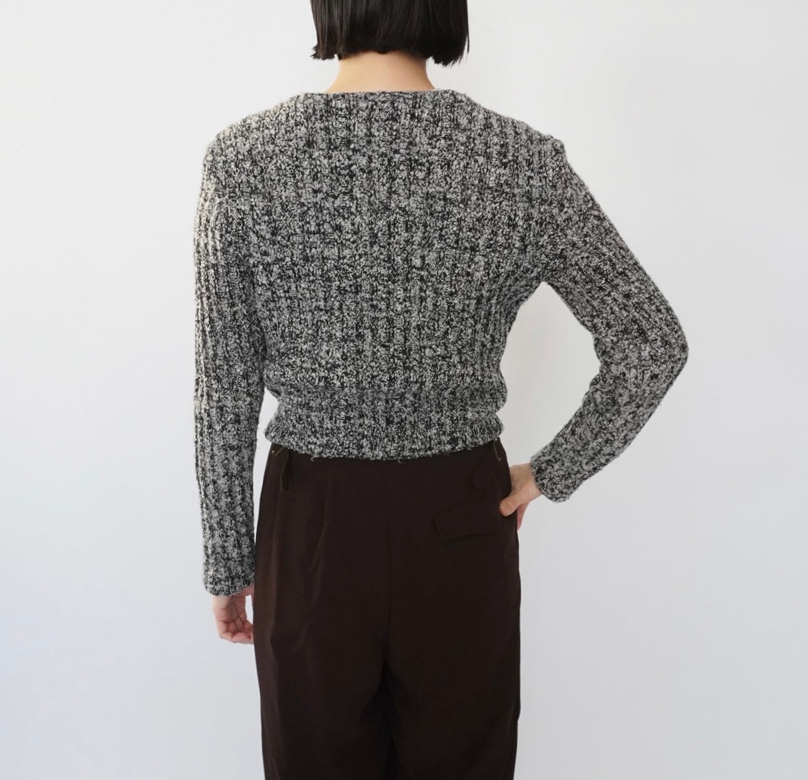 90s Zipped Knit Top