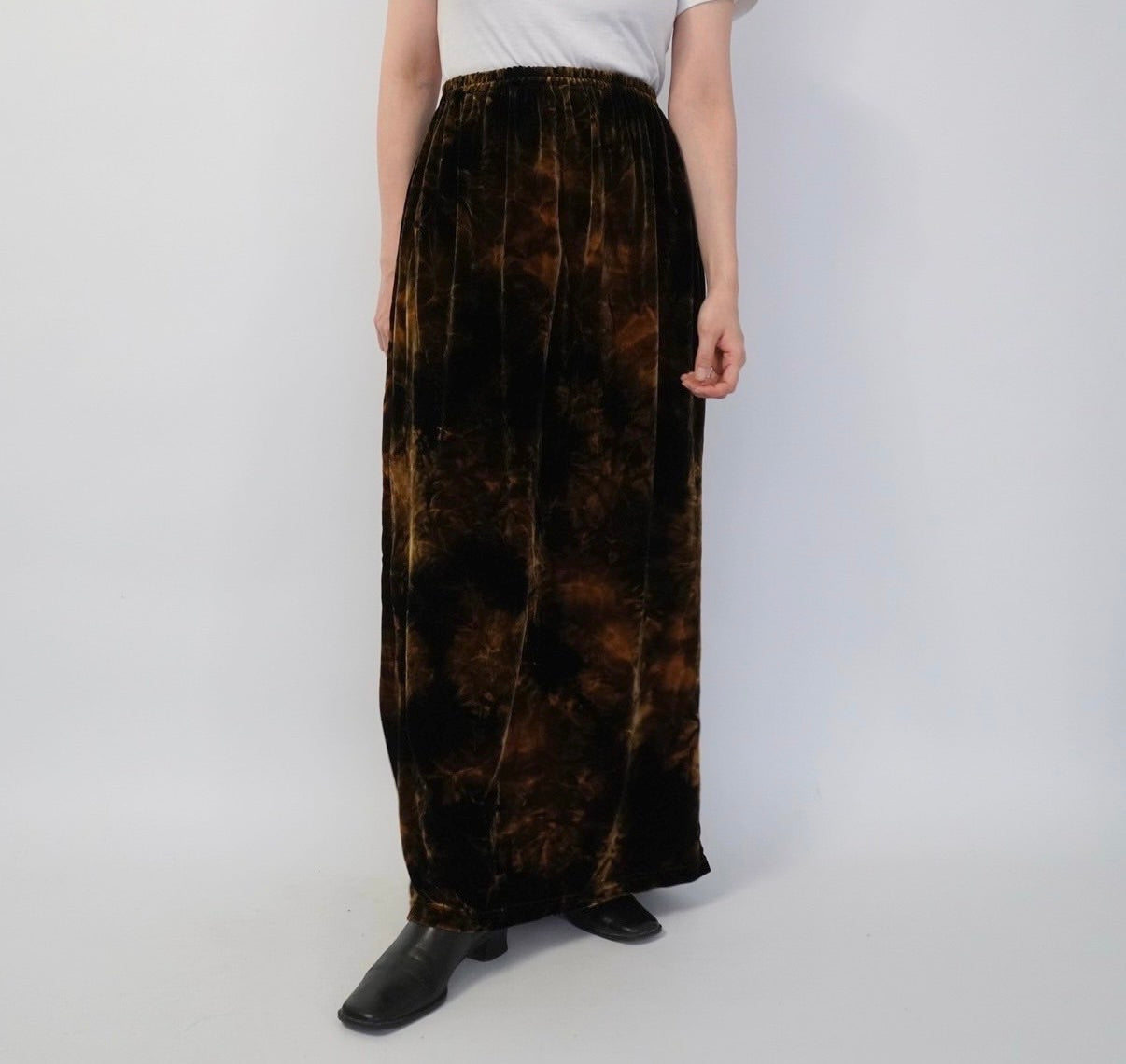90s Velor Maxi Skirt