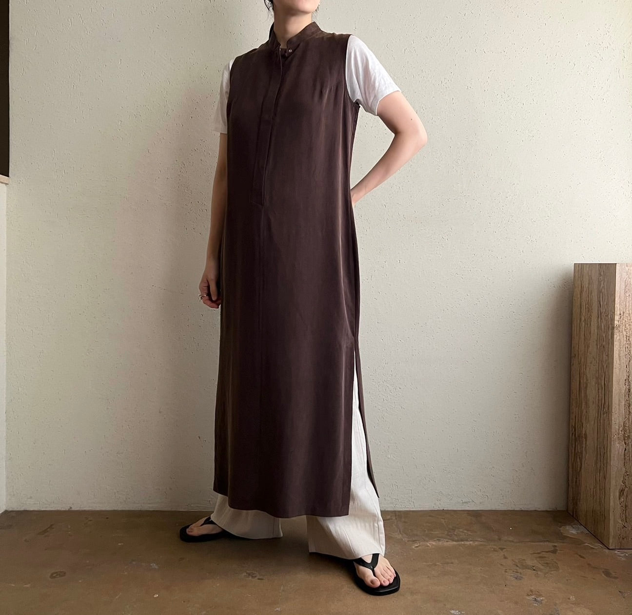 90s Silk Sleeveless Dress