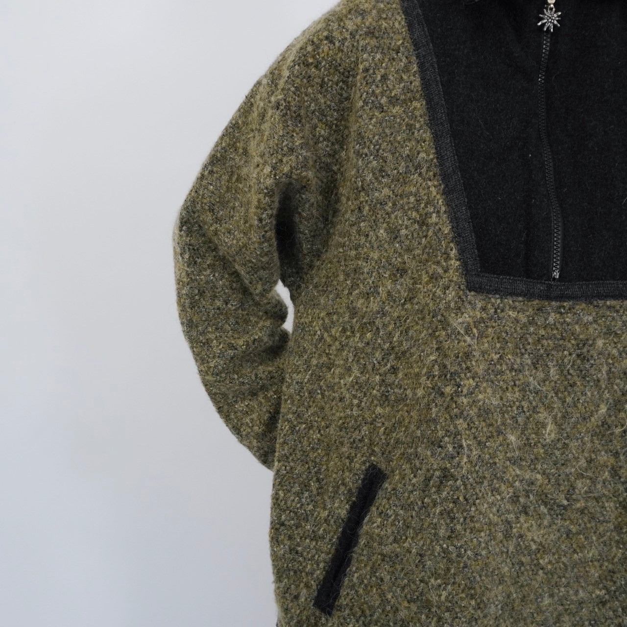 90s EURO Knit Fleece Pullover