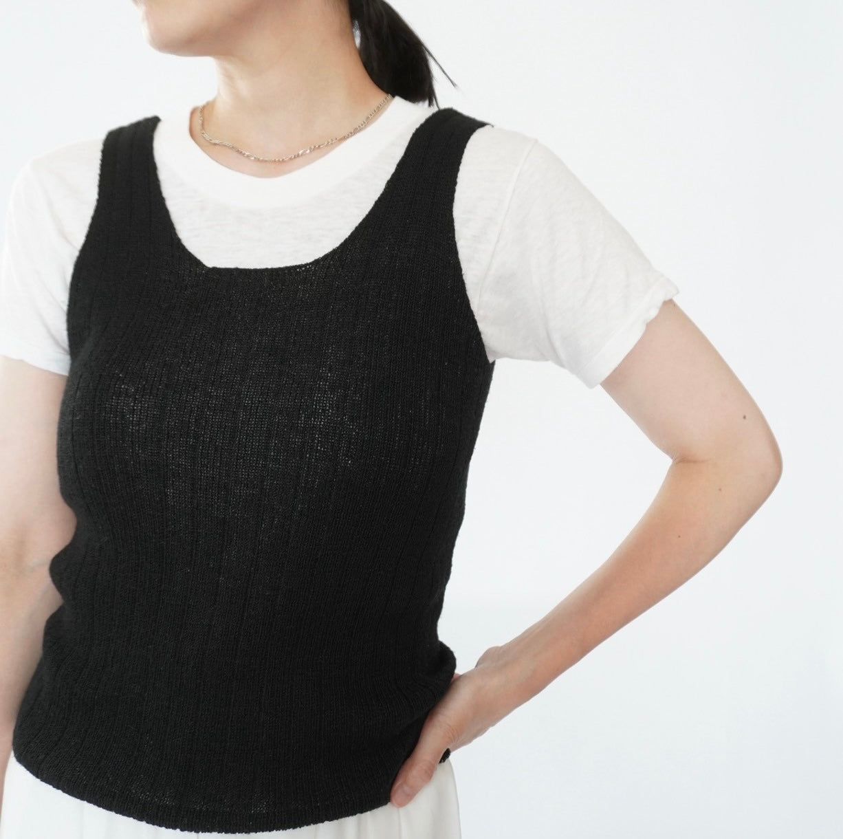 90s Ribbed Top Made in Italy