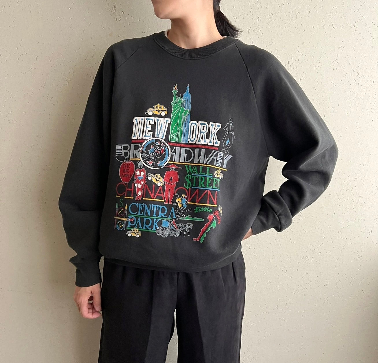 90s Printed Sweater Made in USA