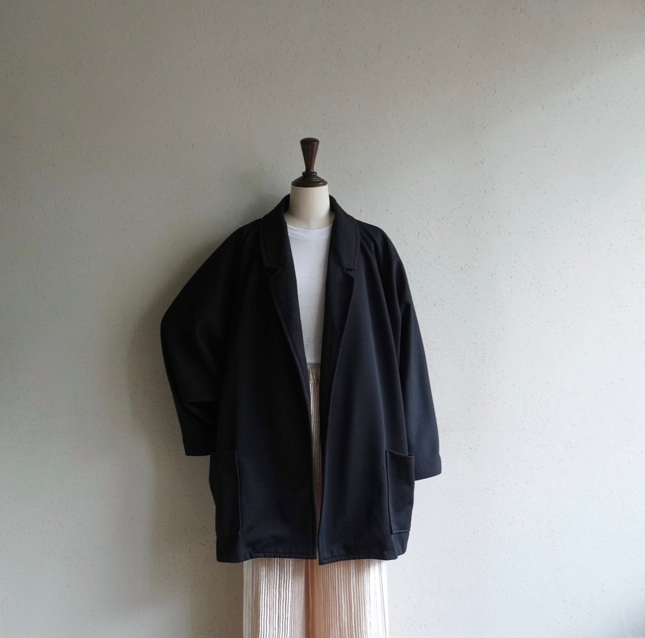 90s Black Dolman Sleeve Jacket