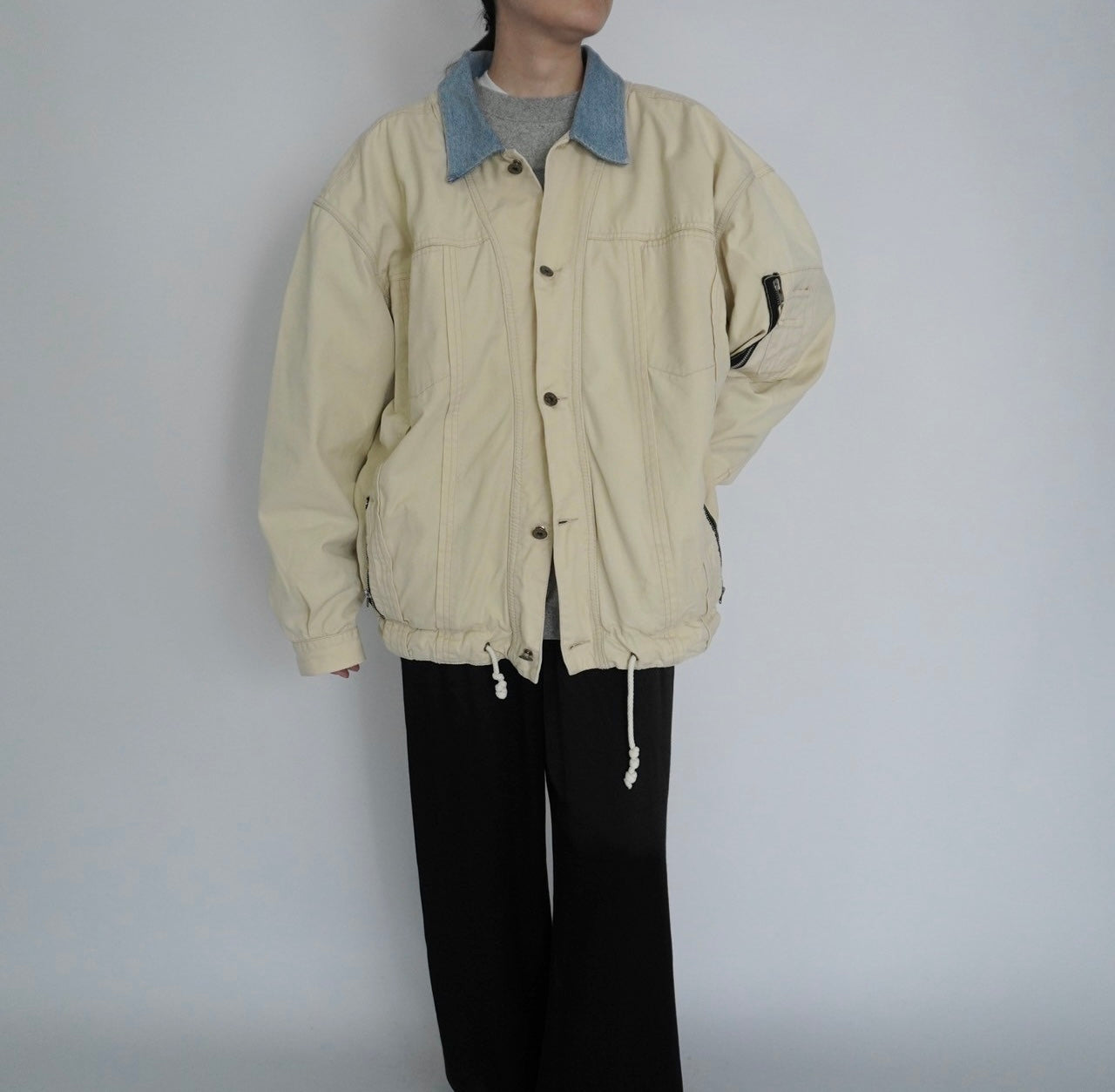 90s Denim Collar Jacket