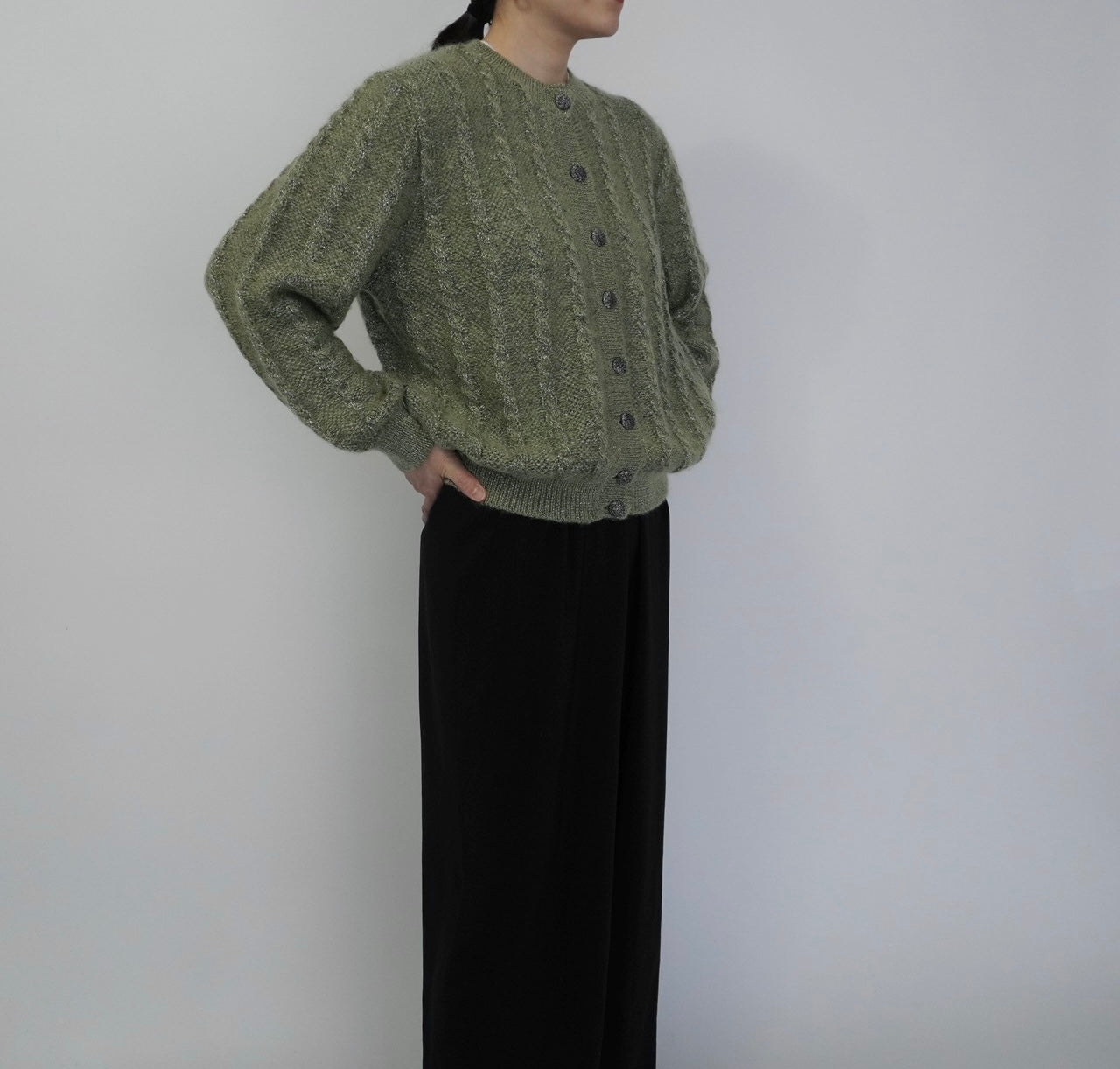 80s Design Knit Cardigan