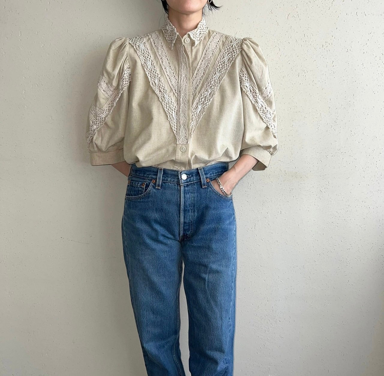 80s EURO Design Blouse