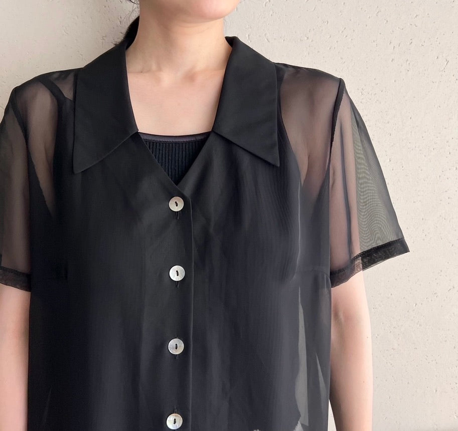 90s EURO Sheer Maxi Dress