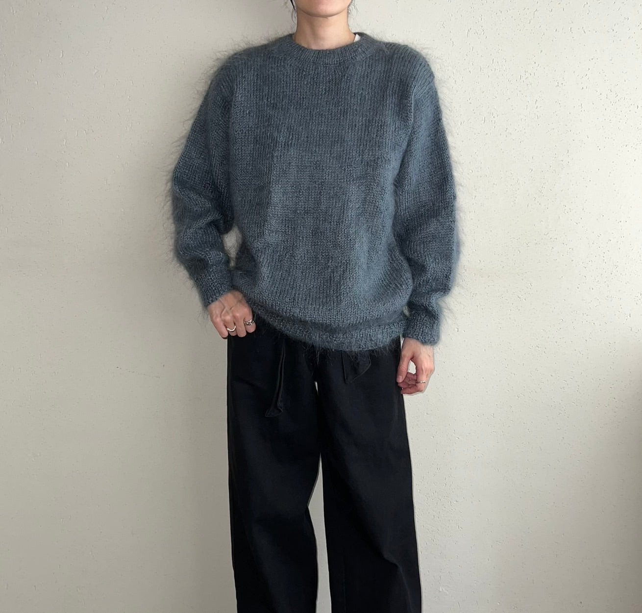 80s Blue Knit