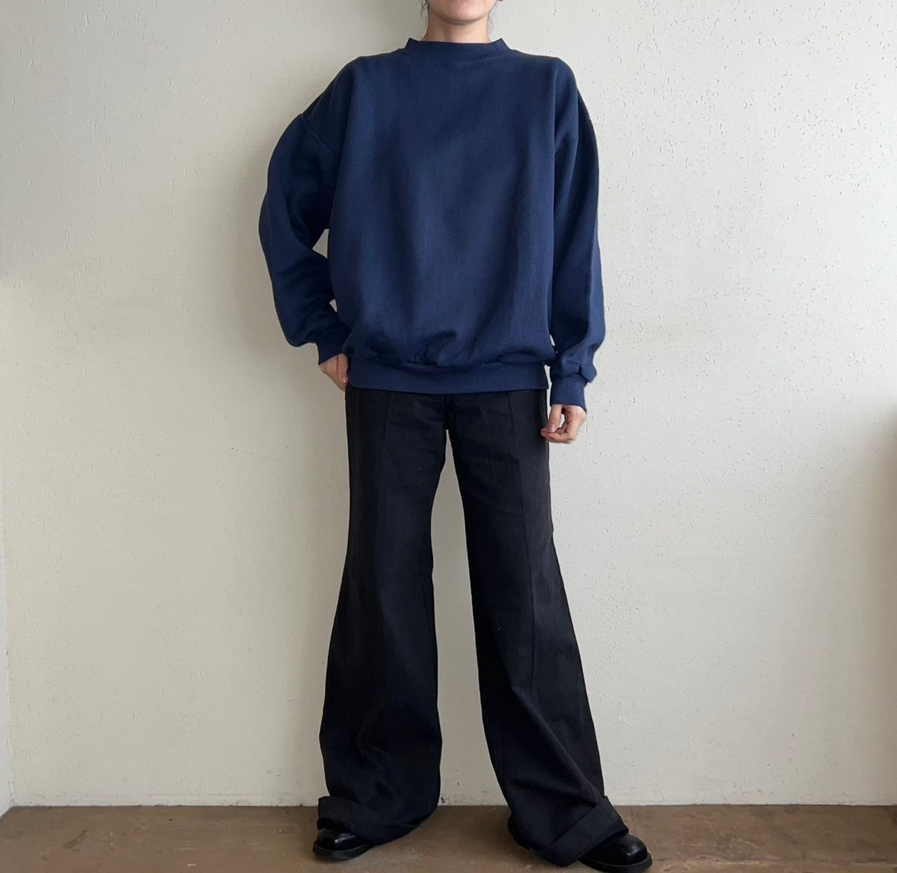 90s Navy Sweater Made in USA