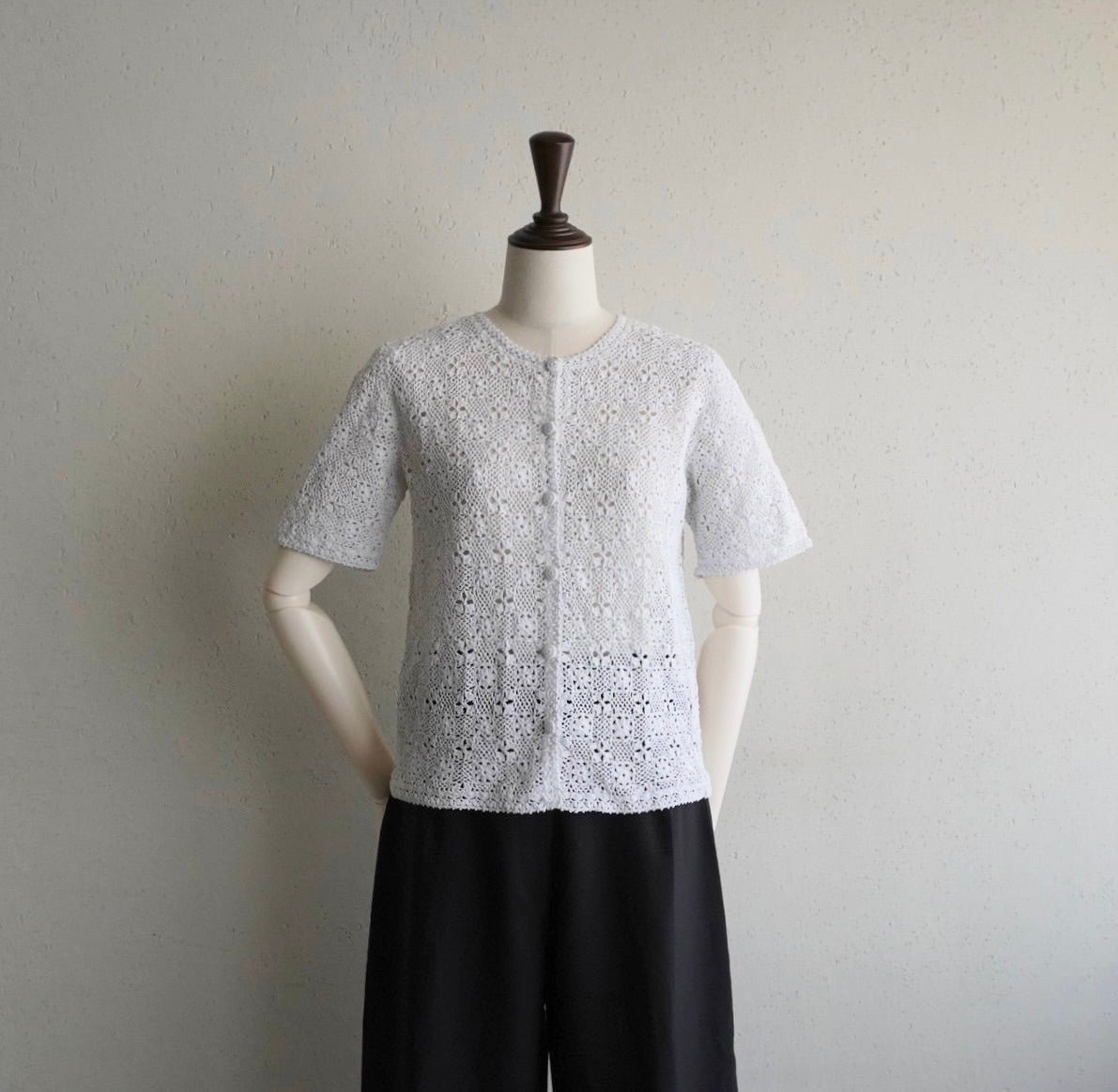 80s Hand Crocheted Top