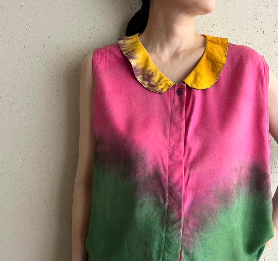 90s Tie Dye Blouse