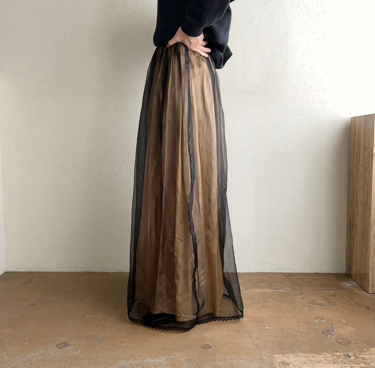 90s Sheer Skirt Made in USA