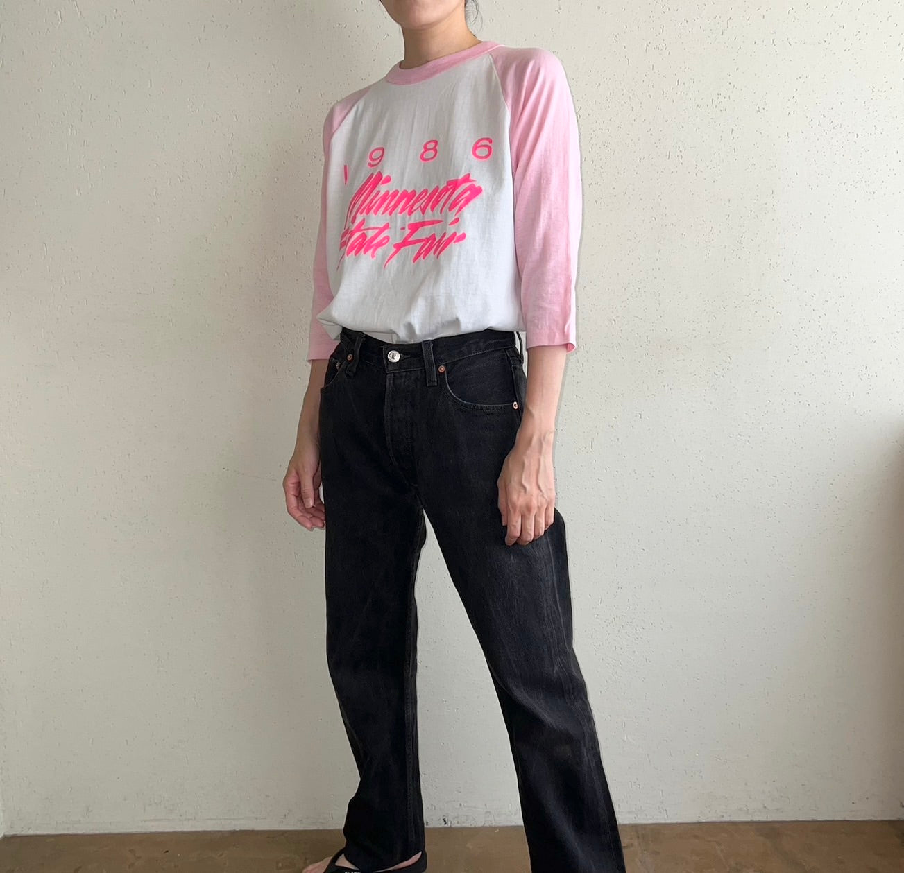 80s Raglan Sleeve T-shirt Made in USA