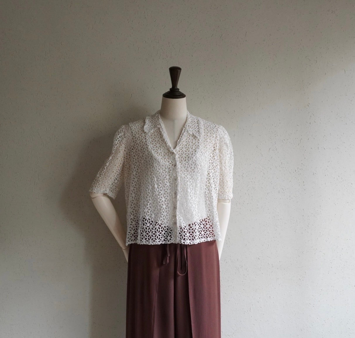 40s Eyelet Lace Shirt
