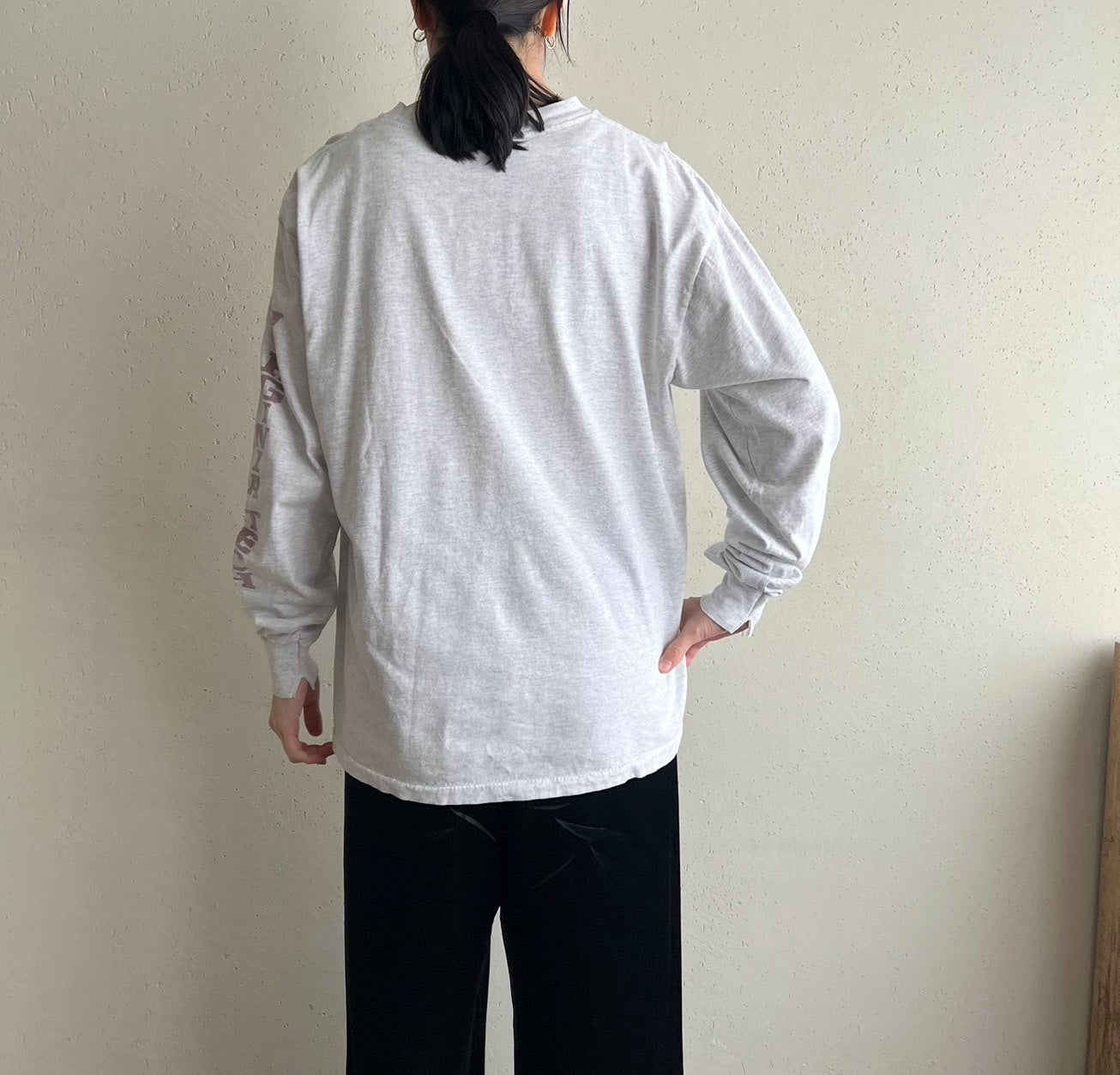 90s Printed Long Sleeves T-shirt Made in USA